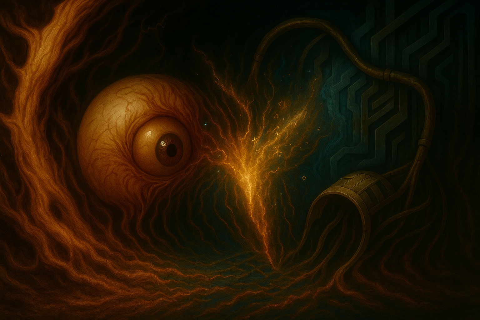 Surprised eye rupture conduit
